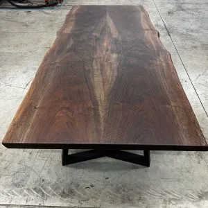 Black Walnut Bookmatch Table