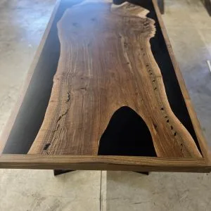 Black Walnut English Walnut graft casted epoxy table